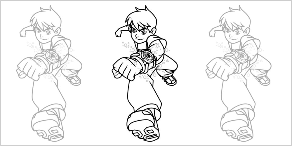 ben 10 cartoon drawing lesson