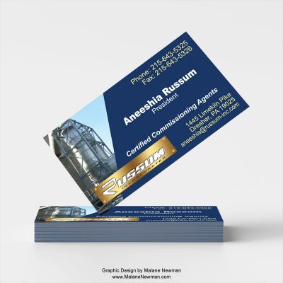 Commissioning Agent Business Card freelance graphic design of business card for commissioning agent