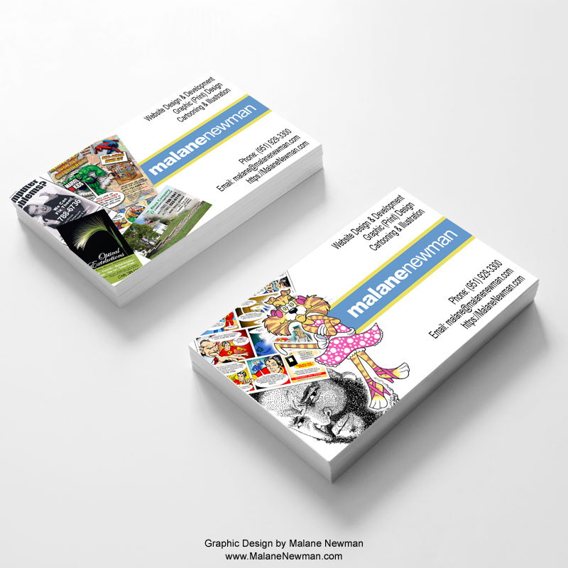 Graphic Designer Business Card Portfolio Malane Newman