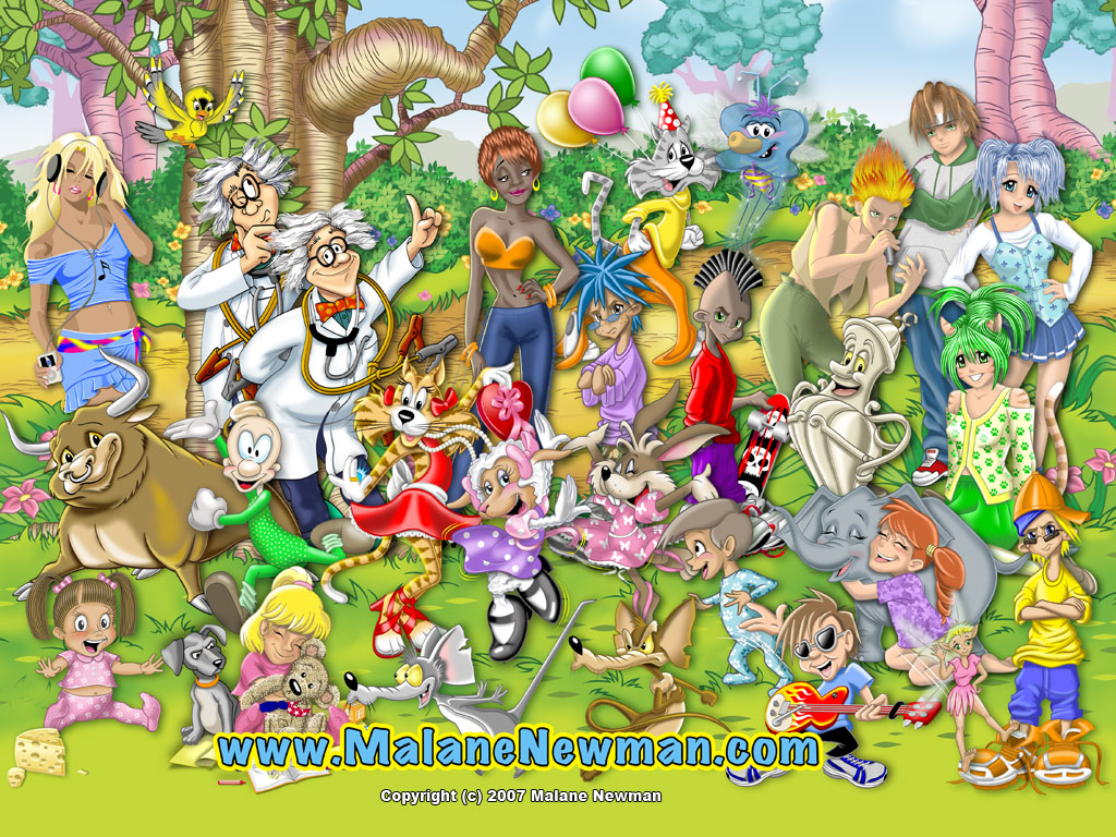 free cartoon jigsaw puzzle game called gangs all here