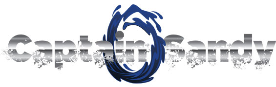 captain sandy logo designed by graphic designer malane newman