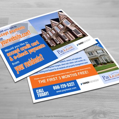 Postcard Graphic Design for Paylease #1 postcard graphic design for paylease #1