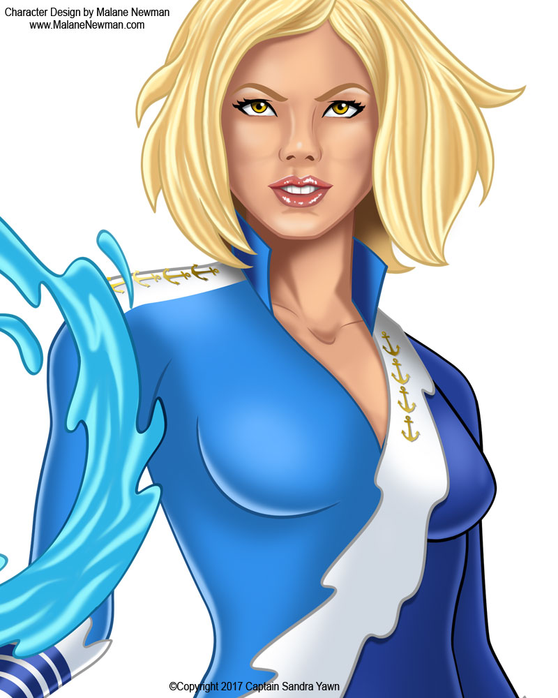 Closeup of Captain Sandy Comic Book Style Superhero Character closeup of captain sandy superhero comic book character