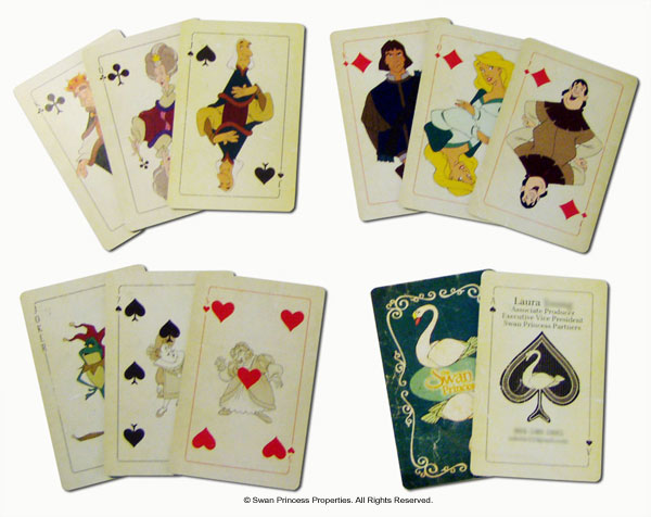 Swan Princess Playing Cards Marketing Pieces swan pricess playing cards