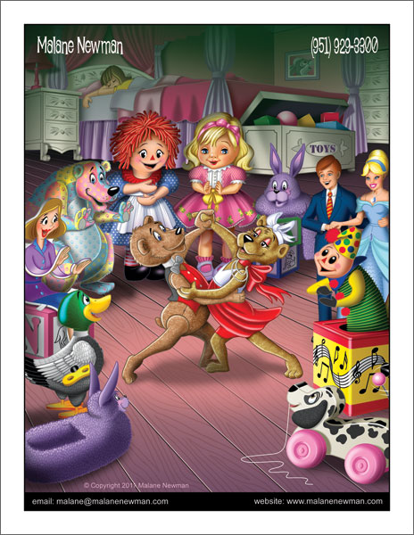 freelance cartoonist tearsheet titled while you were sleeping by freelance cartoonist Malane Newman