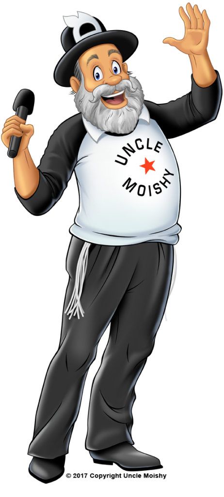 New Uncle Moishy Cartoon Character Designed by Malane Newman the new uncle moishy cartoon character