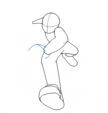 challenging ben 10 running cartoon drawing illustration pic #12