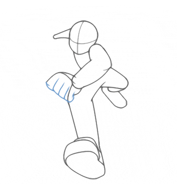 challenging ben 10 running cartoon drawing illustration pic #13