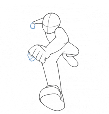 challenging ben 10 running cartoon drawing illustration pic #14