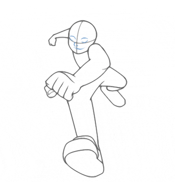 challenging ben 10 running cartoon drawing illustration pic #15