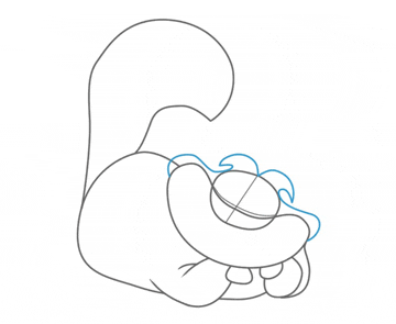cartoonist for hire shares how to draw the cheshire cat - step 7