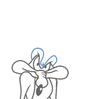 Freelance Cartoonist Lesson Drawing Wile E. Coyote #17 freelance cartooning lesson drawing wile e. coyote step 17