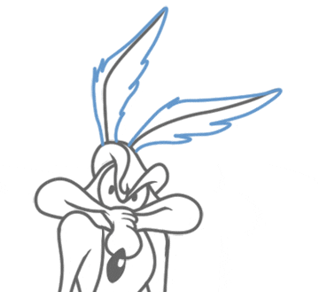 Freelance Cartoonist Lesson Drawing Wile E. Coyote #19 freelance cartooning lesson drawing wile e. coyote step 19