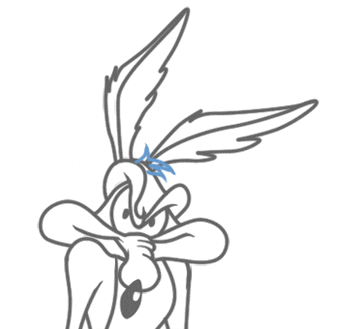 Freelance Cartoonist Lesson Drawing Wile E. Coyote #20 freelance cartooning lesson drawing wile e. coyote step 20