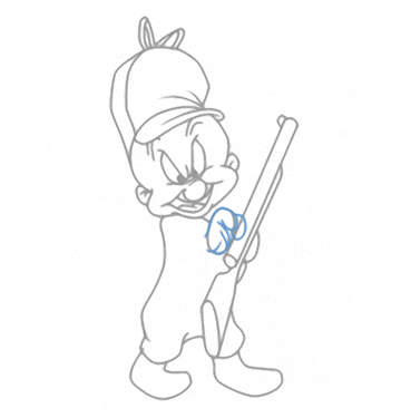 Freelance Cartoonist Lesson How to Draw Elmer Fudd Illustrtion #16 great cartooning lesson on how to draw elmer fudd illustration #16