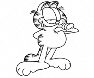 Freelance Cartoonist for Hire Teaches How to Draw Garfield the Cat Cartoon Character freelance cartoonist teaching how to draw garfield the cat cartoon character