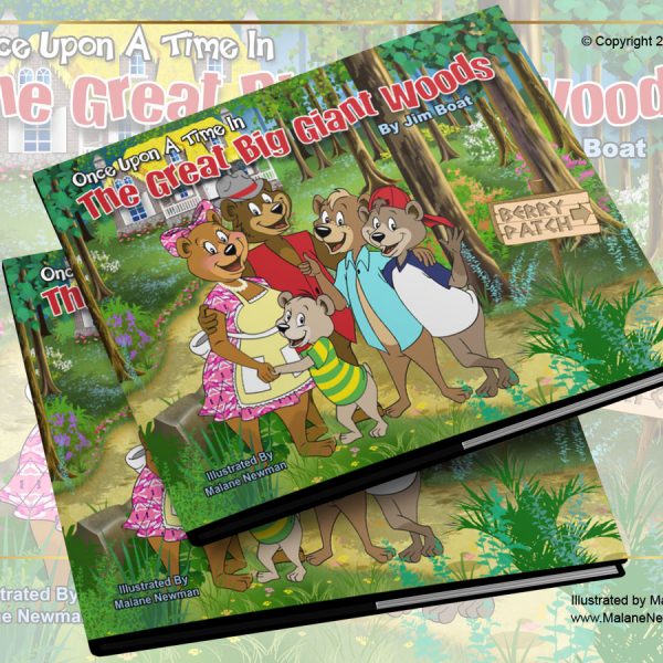 The Great Big Giant Woods Children's Book Illustration Cover the great big giant woods children's book illustration cover