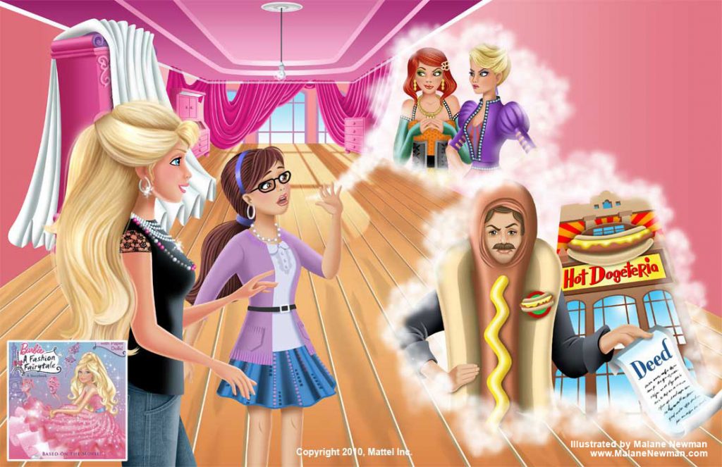 Final Colored Illustration of Barbie Sketch #7 final colored illustration of barbie sketch #7