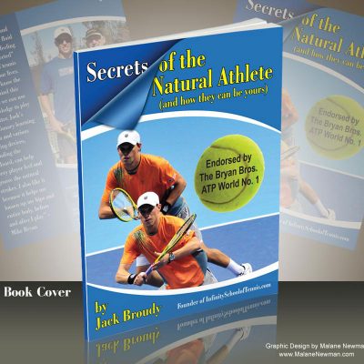 Graphic Designer of Dust Jacket for Tennis Instruction Book graphic design of dust jacket for tennis book