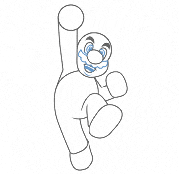 Cartooning Lesson Taught by Freelance Cartoonist for Hire on How to Draw Nintendo's Mario #10 cartoonist illustration lesson on how to draw nintendos mario #10
