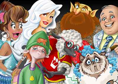 character designer - freelance cartoonist for hire