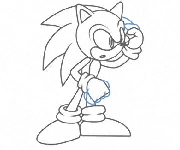 Sonic Cartoon Drawing Lesson for Freelance Cartoonists #16 sonic cartoon drawing lesson for freelance cartoonists #16