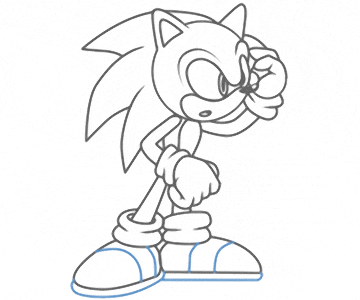 Sonic Cartoon Drawing Lesson for Freelance Cartoonists #17 sonic cartoon drawing lesson for freelance cartoonists #17