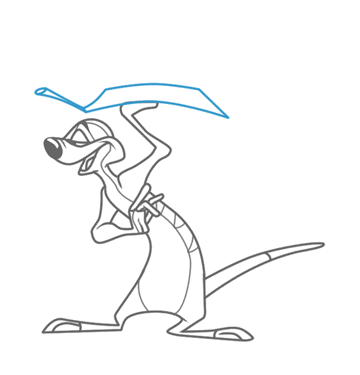 Freelance Cartoonist Teaches Disney's Timon Drawing Lesson. Step 13 freelance cartoonist teaches how to draw disny's timon step 13