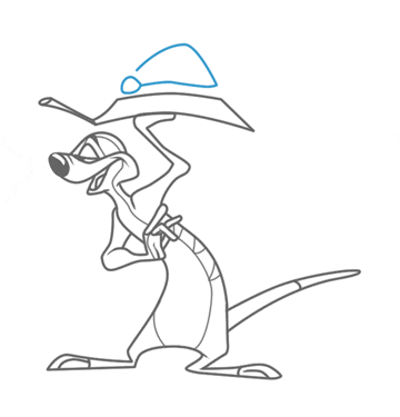 Freelance Cartoonist Teaches Disney's Timon Drawing Lesson. Step 14 freelance cartoonist teaches how to draw disny's timon step 14