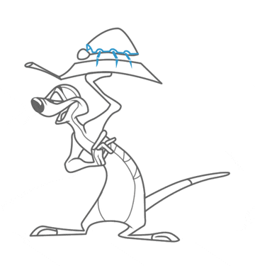 Freelance Cartoonist Teaches Disney's Timon Drawing Lesson. Step 15 freelance cartoonist teaches how to draw disny's timon step 15
