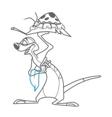 Freelance Cartoonist Teaches Disney's Timon Drawing Lesson. Step 17 freelance cartoonist teaches how to draw disny's timon step 17
