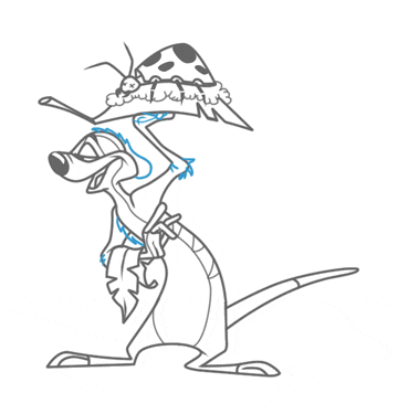 Freelance Cartoonist Teaches Disney's Timon Drawing Lesson. Step 19 freelance cartoonist teaches how to draw disny's timon step 19